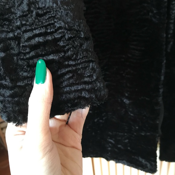 Ralph Lauren furry black coat - Picture 5 of 5